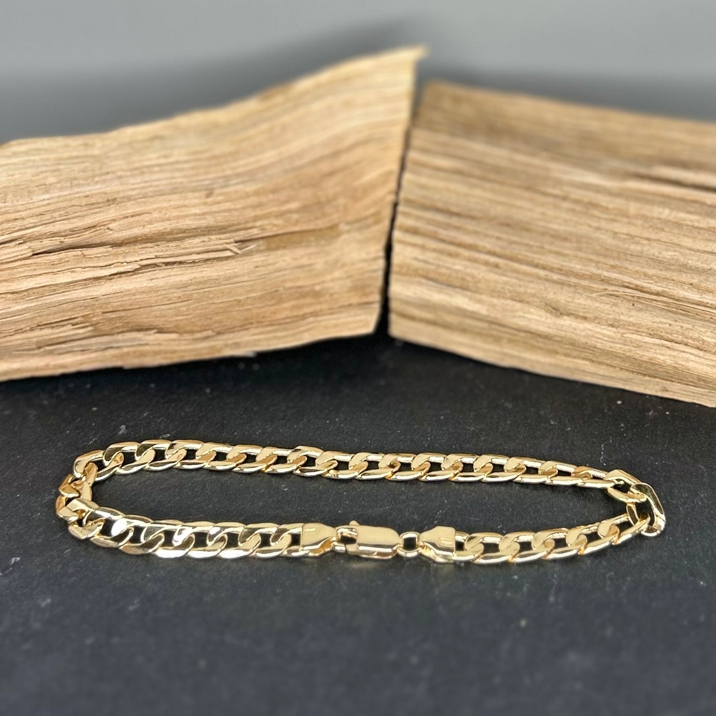 Bracciale a Maglia Groumette Classica in Oro 18 Carati