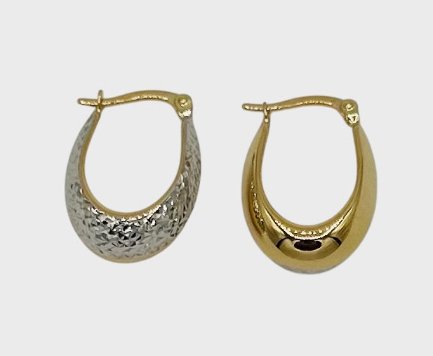 Orecchini a Cerchio in Oro 18 Carati – Design Elegante e Raffinato