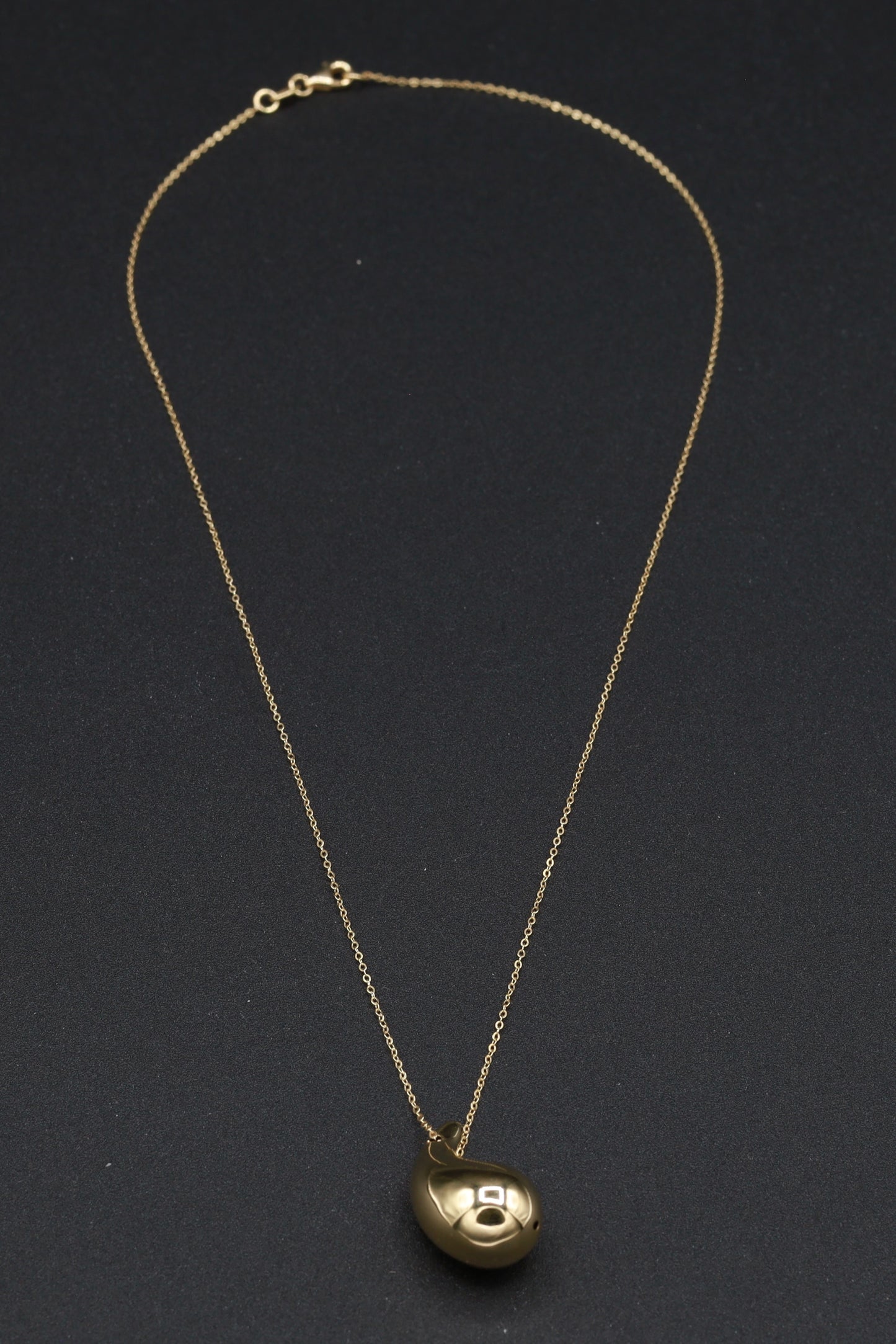 Collana in Oro 18 Carati con Elegante Pendente a Goccia